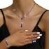 Colar Bijuteria Festa Luxo Brinco Pulseira Conjunto N2136