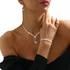 Colar Bijuteria Festa Luxo Conjunto Brinco Pulseira  D0249