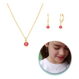 Colar Brinco Infantil Colorido