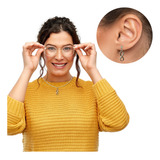 Colar Brinco Strass Infinito