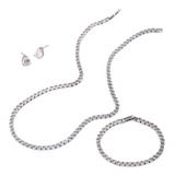 Colar Brincos Pulseira Moda