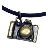 Colar Camurca Pingente Maquina
