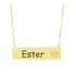 Colar Chapinha Coração Grav Pers  Ester Banhado Ouro 18k