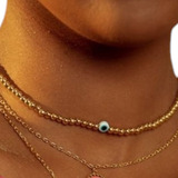 Colar Choker Bolinhas E