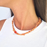 Colar Choker Cascalho De