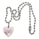 Colar Choker Contas Coracao
