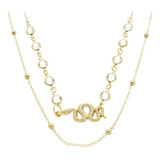 Colar Choker Duplo Serpente