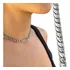 Colar Choker Elo Grumet 6 Mm Gargantilha Prata Aço Inox