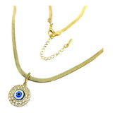 Colar Choker Olho Grego