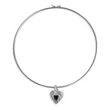 Colar Choker Rigido Coracao