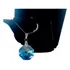 Colar Com Cristal Swarovski Castanha Blue Ab 1,5 Cm