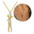 Colar Com Pingente Abraço Banhado A Ouro 18k Cor Dourado