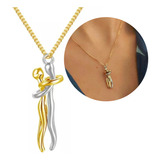 Colar Com Pingente Abraco