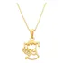 Colar Com Pingente Anjo Bebe Banhado A Ouro 18k