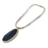 Colar Com Pingente De Ágata Azul, Elegância E Beleza