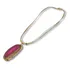 Colar Com Pingente De Ágata Rosa, Elegância E Beleza