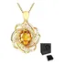 Colar Com Pingente Feminino Dourado Gargantilha Raio De Sol