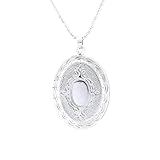 Colar Com Pingente Oval