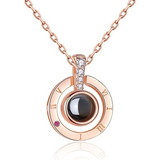 Colar Com Pingente Rose