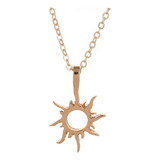 Colar Com Pingente Sol