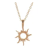 Colar Com Pingente Sol