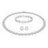 Colar + Conjunto Kit Tennis Riviera Folheada Ouro Branco 18k