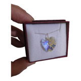 Colar Coração Cristal Swarovski Boreal 1,4cm Em Prata 925