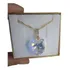 Colar Coração Cristal Swarovski Folheado A Ouro Ab 1,8 Cm