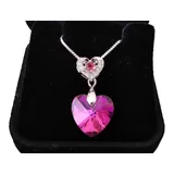 Colar Coracao Cristal Swarovski
