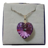 Colar Coracao Cristal Swarovski
