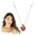Colar Coração Perfumeiro Com Zirconias Cravejadas Ouro 18k