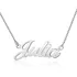 Colar Cordão De Prata 925 Feminino Personalizado Com Nome Cor Prateado