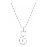 Colar Cordao Gato Feminino