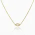 Colar Corrente De Ouro Diamante Marquesa Solitario Feminino