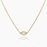 Colar Corrente De Ouro Diamante Marquesa Solitario Feminino