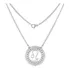 Colar Corrente E Pingente Medalha Strass Signo Leão Aço