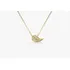Colar Corrente Feminina De Ouro  Brilhantes Diamantes Folha