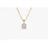 Colar Corrente Feminino Ouro18k Diamante Brilhante Solitario