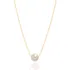 Colar Corrente Feminino Pingente De Pérola Folheado Ouro 18k