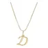 Colar Corrente Letra Lisa Inicial Presente Banhado Ouro 18k Cor Dourado D