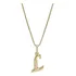 Colar Corrente Letra Lisa Inicial Presente Banhado Ouro 18k Cor Dourado L