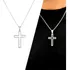 Colar Corrente Pingente Crucifixo Aço Inox Masculino Oferta