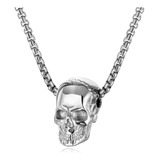 Colar Corrente Skull Rock
