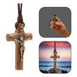 Colar Crucifixo Feminino Cilindrico