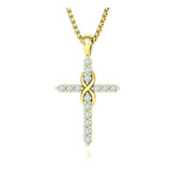 Colar Crucifixo Infinito Diamante