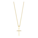 Colar Crucifixo Pequeno Folheado