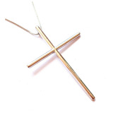 Colar Cruz Crucifixo 5cm