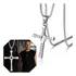 Colar Cruz Prateado Aço Inox 316l Toretto Zircônia Crucifixo