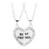 Colar Da Amizade Melhores Amigas Best Friends Coração 2pcs