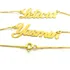 Colar De Nome Personalizado Dourado! Prata Banhado A Ouro!
